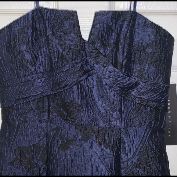 NWT Aidan Mattox Jacquard Mermaid Formal Gown - Size 0 - Picture 11 of 14